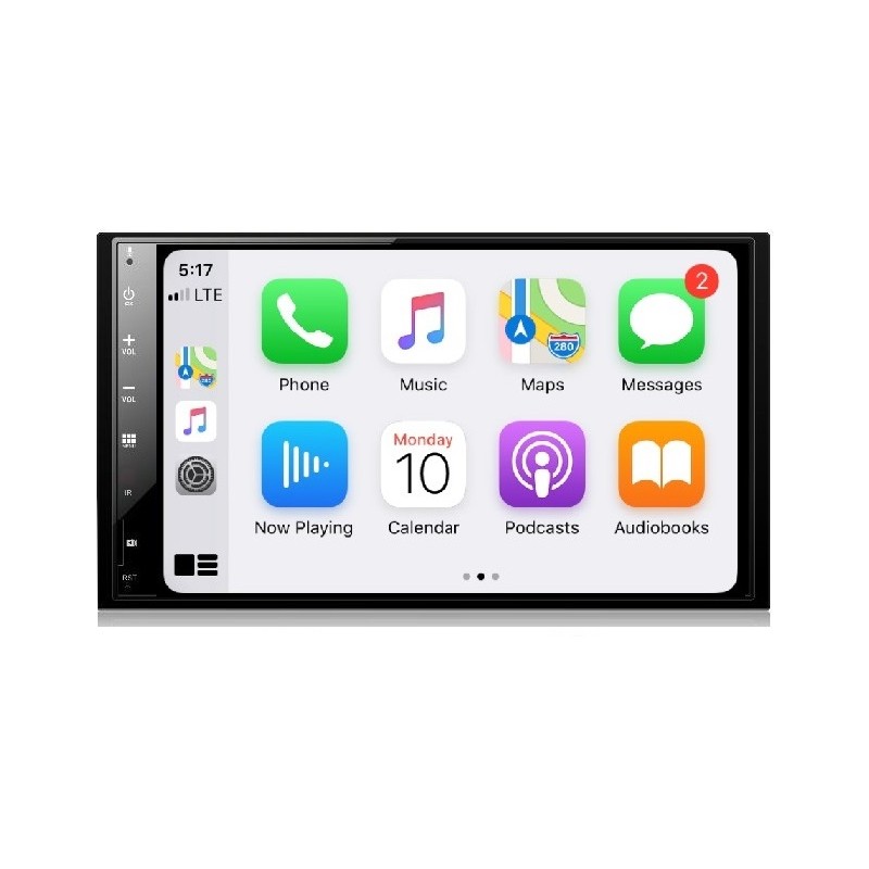 UNIDAD 2DIN COMPATIBLE CON CARPLAY Y ANDROID AUTO